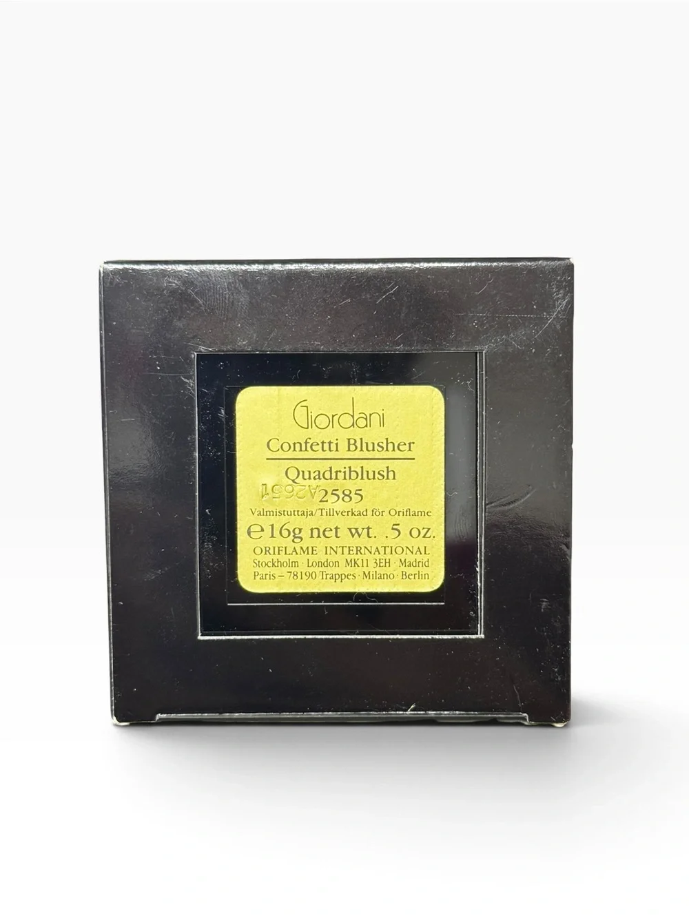 Vintage Oriflame Giordani Confetti Blusher Quadriblush 2585 NEW Old Stock HTF